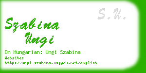 szabina ungi business card